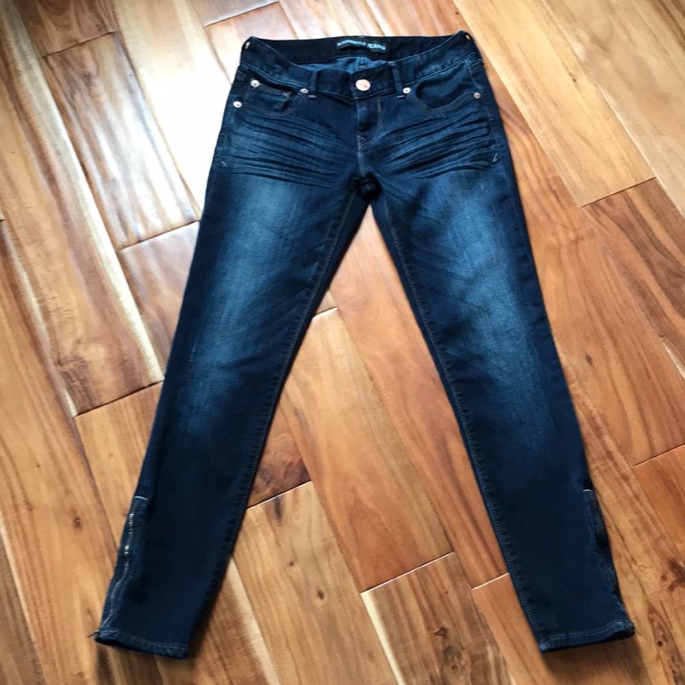 Express Ankle Legging Stella Dark Blue Sz 0 Reg